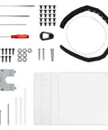 Enclosure Accessories Kit For Adventurer 5M DIY Enclosure Set with plates, screws, and tools displayed for ABS ASA PC printing projects
