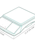 Pro Grade Precision Counting Scale For Parts And Coins With 30 Lb Capacity And 0.001 Lb Resolution Battery Or AC Powered sketch