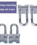 Adjustable Coil Spring Lowering And Leveling Kit - 4 Piece Heavy Duty Suspension Stabilizers with universal fit clamp set