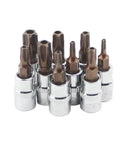 Heavy Duty Torx T10 To T50 Star Pentalobe Screwdriver Bit Set With 1/4 Inch Drive Cr-V Steel Socket Bits For Tough Repairs And Lock Rusted Jobs Plus Anti Rust Coating For Long Lasting Use, assorted bits