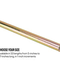 Heavy Duty Three Quarter Inch Chromoly Swedged Tube With 16 Left And Right Hand Threads Zinc Plated Adjustable Suspension Linkage Tube For Radius Rods Panhard And Control Arms Beefed Up Race Ready Build, 33-inch option