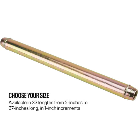 Heavy Duty Three Quarter Inch Chromoly Swedged Tube With 16 Left And Right Hand Threads Zinc Plated Adjustable Suspension Linkage Tube For Radius Rods Panhard And Control Arms Beefed Up Race Ready Build, 33-inch option