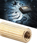 M2 Brass Female Spacers Kit 100 Pieces M2x7 Camera and PCB Spacers for PC Builds and Motherboards Durable Brass Standoffs for Precise Mounting and Spacing In Various Projects. Brass female spacer for PCB and motherboard mounting