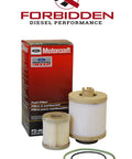 Ford Lincoln FD-4616 Fuel Filter Replacement for Vehicle Specific Fit with packaging and components, Made in USA.