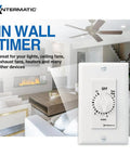 12 Hour Mechanical Timer For Lights And Appliances White No Power Needed Easy Install Energy Saving Control For Home Or Office