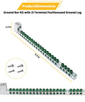 Ground Bar Kit For Eaton Electrical Panel GBK2120 with 21 terminal positions and ground lug