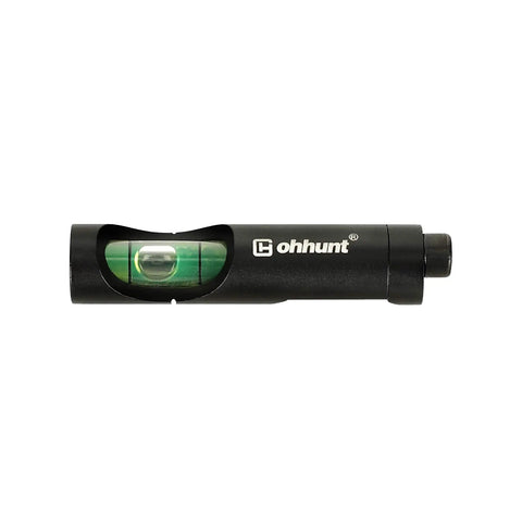 Bubble Level For 20mm Picatinny Weaver Rail Rifle Scope With Wrench Easy Mount Left Or Right Side Quick Adjust shown horizontally