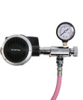 Second Stage Regulator Adjustment Tool With 300 PSI Gauge Stainless Steel Build for scuba calibration and repair.