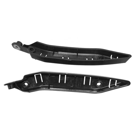 Front Bumper Bracket Retainers Left And Right Pair Top Shelf Quality Fits Like A Glove For Tesla Model Y 2020 Through 2023 heavy duty black plastic hardware