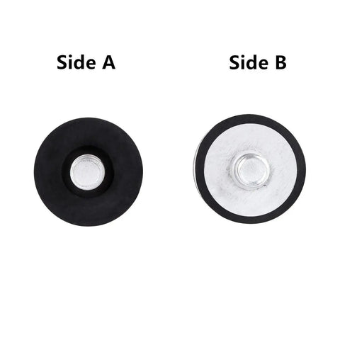 Side view of Four Pack Five Sixteenth Inch By Eighteen NC Garage Door Opener Vibration Isolator Kit Replacement For 89LM with rubber and bolts