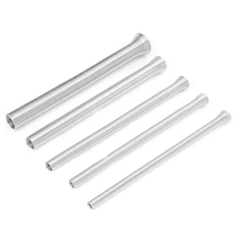 5 Piece Super Elastic Steel Spring Tube Bender Set For Pvc Electrical Wire Bending And Soft Copper Aluminum Pipes, stainless steel bender tools.