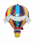 Two Pack Hot Air Balloons Foil Balloons For World Travel Themed Party Baby Shower Birthday Bash Wedding Decor Double Sided Mylar Balloons