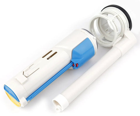 2 Inch Dual Flush Toilet Valve Repair Kit For Two Piece Toilets With Top Push Button featuring plastic components