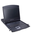 Built Tough 19 Inch KVM Console Featuring Crisp 16:9 TFT Display with integrated keyboard for server management.