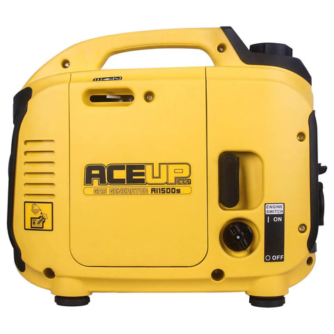 Whisper Quiet 1500 Watt Portable Inverter Generator With 120V AC Outlet USB Type A 12V DC Recoil Start 4 Stroke Gas Engine