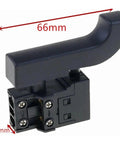 Ditch The Old Switch And Get This Hot Fix Power Tool Trigger Button Upgrade Your Electric Drill Or Cutting Machine With This Black Replacement Part That Keeps Your Hardware Running Smooth Without Any Glitches, 66mm size