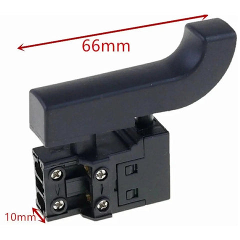 Ditch The Old Switch And Get This Hot Fix Power Tool Trigger Button Upgrade Your Electric Drill Or Cutting Machine With This Black Replacement Part That Keeps Your Hardware Running Smooth Without Any Glitches, 66mm size