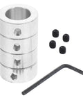 Galvanized Steel Shaft Collar Locking Ring Kit with Wrench and Flat Head Screws for Drive Shaft Maintenance