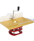 Heavy Duty Router Lift Kit With Precision Table Insert Plate And Locking Clamp Base Smooth Operator Dial Up For Woodworking slotting.