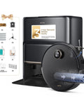 Z60 Ultra Roller Robot Vacuum And Mop with accessories and auto-empty base.