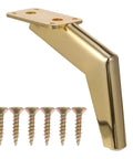 Heavy Duty Iron Furniture Support Legs For Sofa And TV Cabinet With High Load Capacity shown with mounting screws