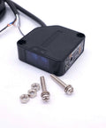 Indoor Wall Mounted Photoelectric Beam Sensor With Dual Voltage 12 To 240 VDC And 24 To 240 VAC, screws and wires included