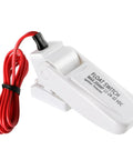 Beefy Bilge Pump Float Switch for boats automatic marine float sensor 12V 24V 32V white ABS shell with red wiring visible