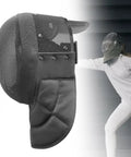 Fencing Mask Headgear With Full Face Shield Ventilated And Lightweight, profile view showing mesh design and padded chin