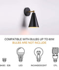 Modern Black And Gold Wall Sconces Set With Swing Arm Industrial Lamps Rustic Bronze Finish Two Pack For Bedroom