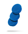 2 Inch Blue Compound Pad For Polishing And Paint Correction With Thick Closed Cell Foam, Color Coded To Match With Recommended Polishes