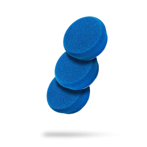 2 Inch Blue Compound Pad For Polishing And Paint Correction With Thick Closed Cell Foam, Color Coded To Match With Recommended Polishes