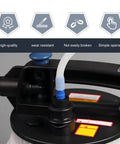 Close-up of Flexible Brake Fluid Bleeder Hose With Adapter for Cars and Motorcycles, ultra-soft TPR tube and handle.