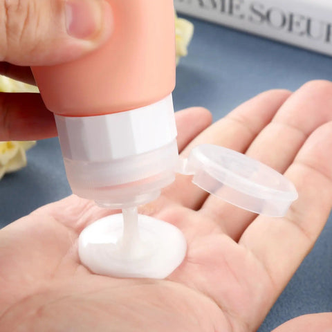 Leak Proof TSA Approved Travel Bottles Set For Toiletries Refillable Containers For Shampoo Lotion Soap And Cosmetics Grab N Go