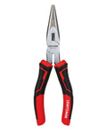 6 Inch Long Nose Pliers With Multi Zone Bi Material Grips For Comfort And Control, Induction Hardened Cutting Edges, Drop Forged Steel