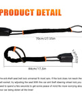 Universal Seventeen Inch Steering Wheel And Seat Belt Lock dimensions and details illustration