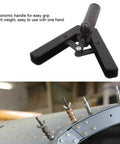 Pro One-Handed Rivet Tool Set With 40 Plastic Fasteners For Car Door Panels. Lightweight manual hand riveter with ergonomic handle and universal nosepiece.