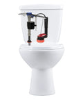 PerforMAX 2 Inch Everything Toilet Repair Kit With Full Replacement Parts, Easy Install, Multicolor shown on toilet