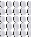 40 Piece Brown Round No Slip Floor Protectors For Chair And Table Legs Noise Proof Glides For Hardwood And Tile Surfaces Easy Hammer On And Off Furniture Feet Pads displayed