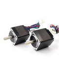 1.8 Degree Nema 11 Stepper Motor 28x28mm Frame With 5mm Shaft 2 Phase 4 Wire Hybrid Stepping Motor Ideal For 3D Printers CNC Machines And Automation Today, two black motors with wires