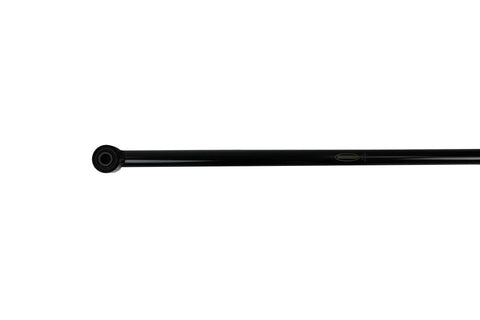 Front Adjustable Panhard Rod Track Bar For Toyota Land Cruiser 80 Series, Off Car Adjustable For 3 To 6 Inch Lift, Zinc Plated Steel, Powder Coated Finish, Includes Hardware And Rubber Bushings For Flexible, Durable Alignment. black adjustable track bar with rubber bushing end