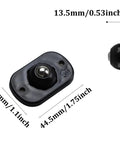 Slick Self Adhesive Mini Swivel Caster Wheels With Sweet 360 Degree Rotation For Nifty Storage Boxes And Smooth Gliding Small Furniture Plus No Sweat Diy Appliance Upgrades In Sleek Black, 44.5x28x13.5mm.