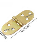 Embedded Flip Hinge Kit For Cabinets And Drawers, Four Piece No Fuss Kit With 180 Degree Opening in gold, dimensions shown