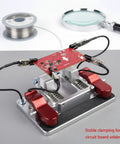 All In One Soldering Station And Welding Table Clamps With Ceramic Tips Aluminum Third Hand Tool holding PCB for repair