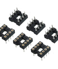 Dip IC Socket Adapter Round Pin 8P 2.54mm Pitch IC Socket For PCB Board Chips Six Pack Ideal For Prototyping DIYers And Pros