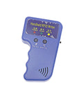 Blue Handheld 125KHz RFID Copier and Card Duplicator with buttons and display for T5577 and EM4305 cards.