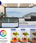 Super Bright Energy Saving LED Disk Ceiling Light 7.5 Inch Flush Mount in modern living room with natural light view