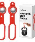 2 Pack Magnetic Stud Finder With Crazy 27 Lbs Pull Power Detects Nails Screws And Metal Through Drywall In Packaging