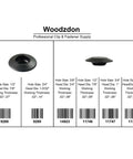 141 Piece Auto Body Black Plastic Hole Plugs Kit Pro Grade With Flush Mount And Button Style Assortment For Sheet Metal display