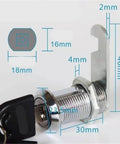 Super Tough Zinc Alloy File Cabinet Tongue Latch Toggles 30mm Size Hit That Sweet Spot For Mailbox Drawer Locking Hardware To Keep Your Stuff Safe From Burglars And Nosy Neighbors Looking In With This Bad Boy. 30mm zinc alloy latch with key and measurements