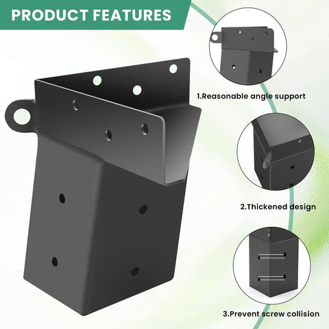 Built To Last Tough As Nails 4x4 Deer Stand Brackets Four Pack For Outdoor Hunting Platforms Elevate Your Blind With Steel Elevator Brackets Built To Endure And Sturdy For Deer Shacks Tree Houses And Observation Decks